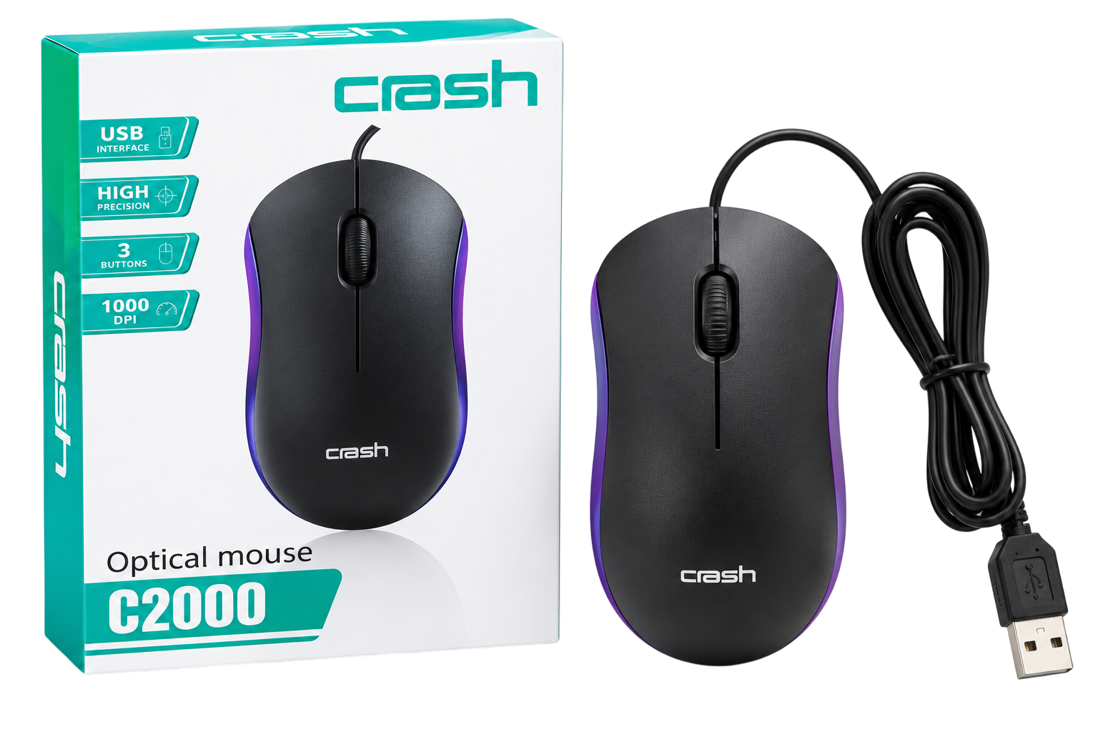 MOUSE CRASH USB C2000
